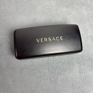Versace Eyeglasses Sunglasses Hard Case Black Clamshell Holder Case Only Travel